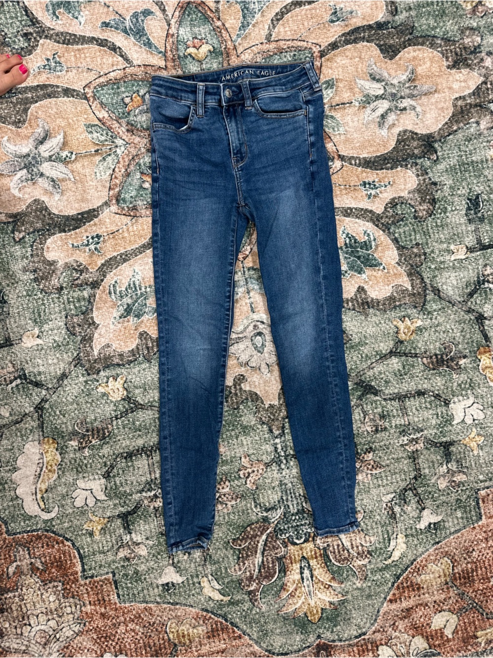 American Eagle Outfitters Dark Blue Skinny Jeans